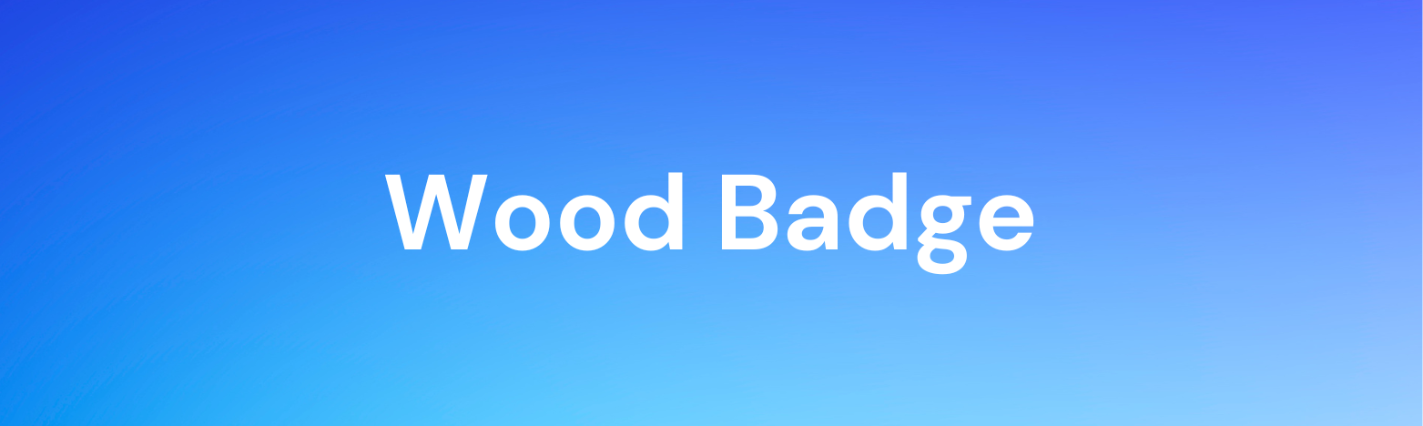 Wood Badge Training